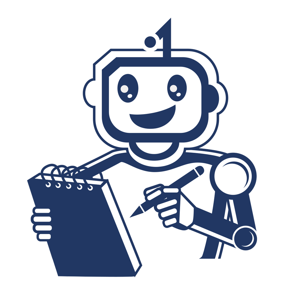 Notatebot robot mascot